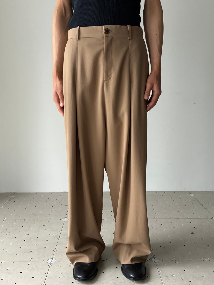 LOEWE LOW CROTCH TROUSERS AF BEIGE ロエベ正規取扱店 – ADDITION