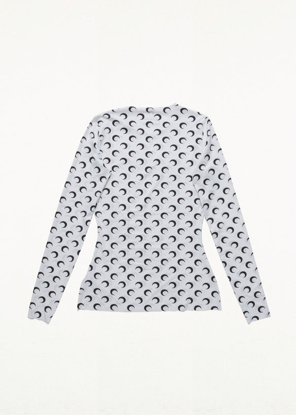 REGENERATED AOM JERSEY LONG SLEEVES SECOND SKIN WHITE