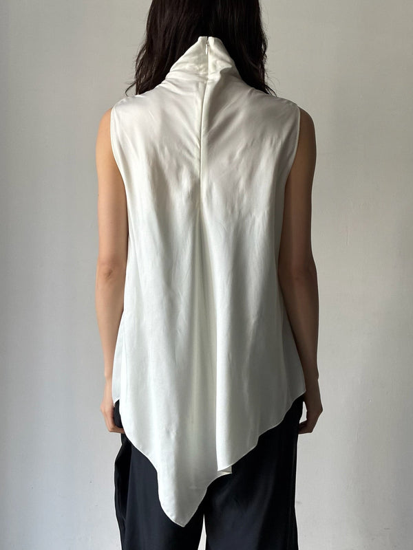 【034-026-WT011】CHAMBRAY TOPS WHITE
