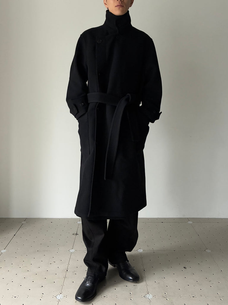 WRAP COAT BLACK