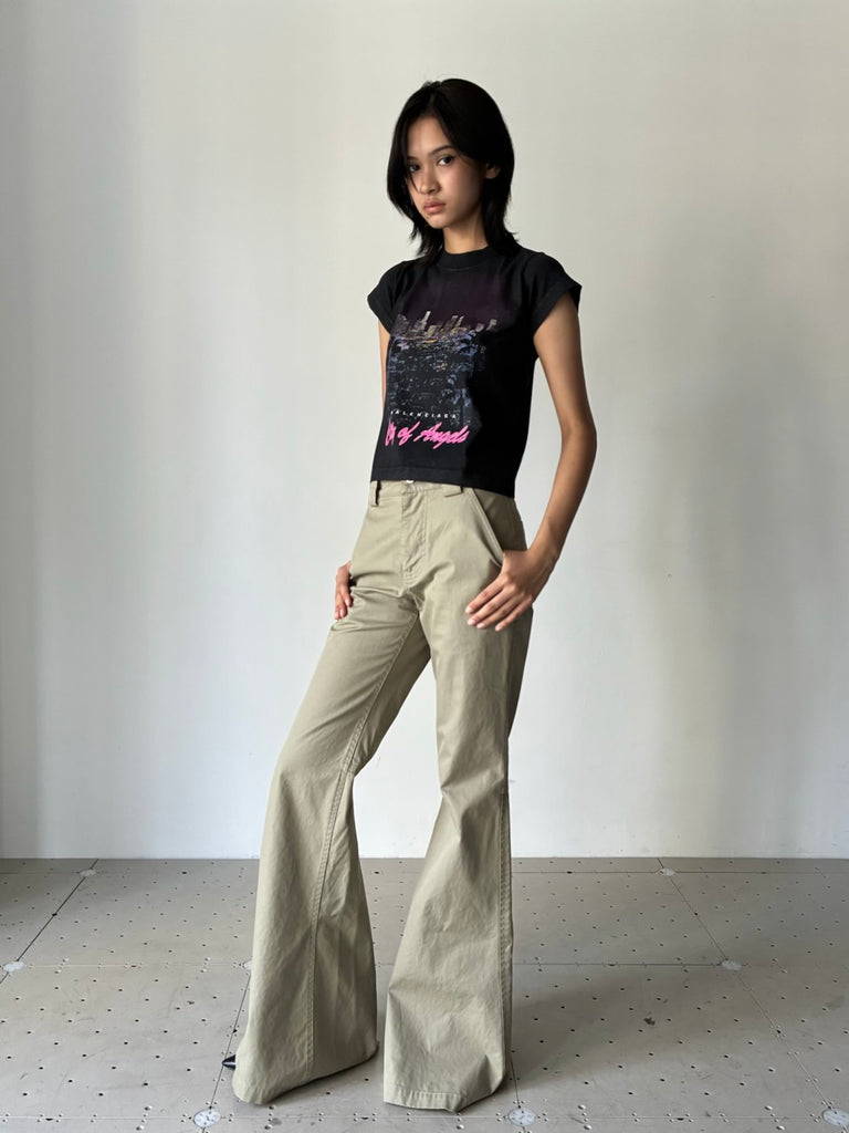 FLARED PANTS BEIGE