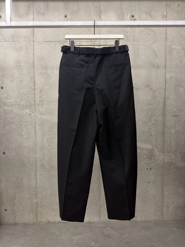 【PA1332 LF1703】SINGLE PLEAT TAILORED PANTS BLACK