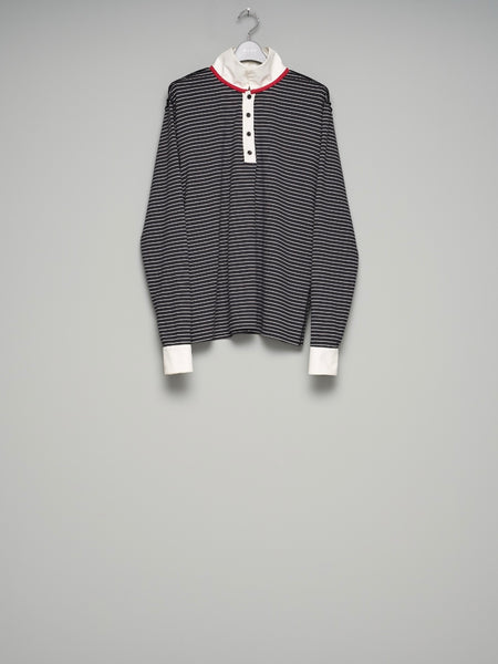 MASU (エム エー エス ユー) 取扱店 | OPPOSITE STRIPE PULLOVER SHIRT