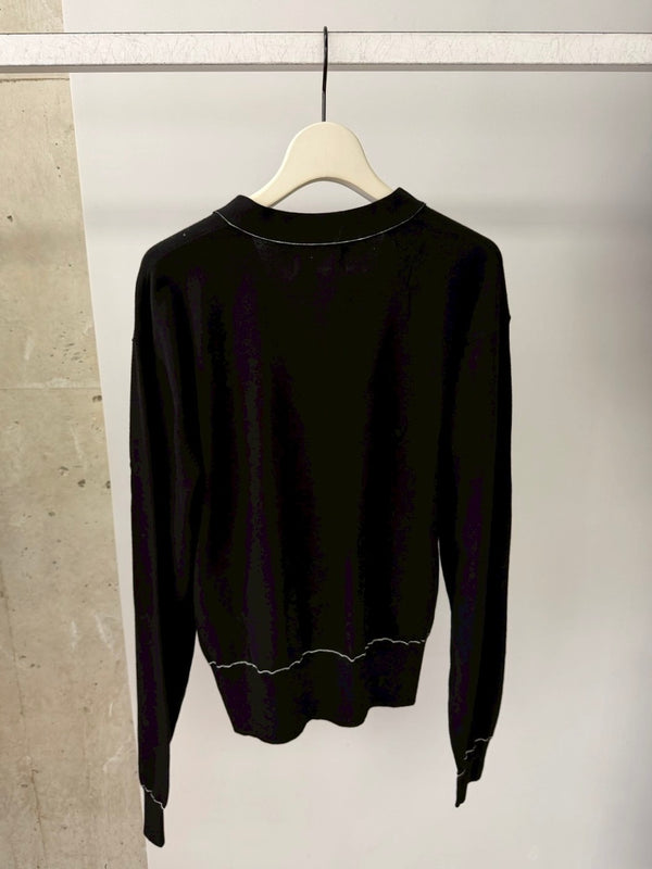 MB 10 BUTTONS CARDIGAN BLACK