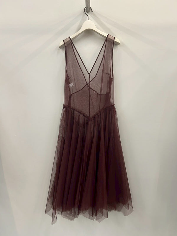 FETICO×YUE DRESS BURGUNDY