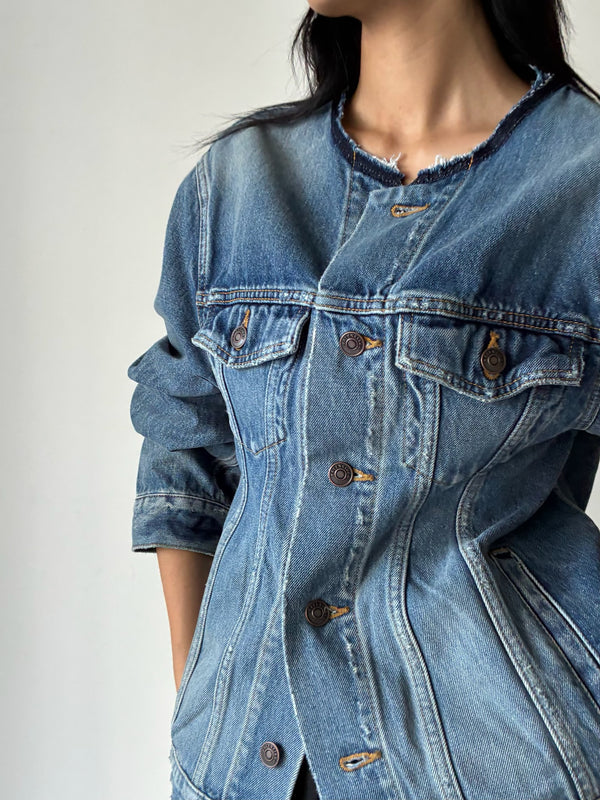 【A001O6-TDW14-5002】Hourglass Jacket BLUE