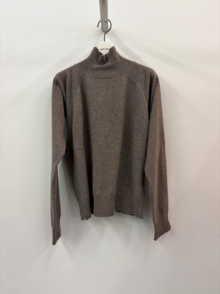 【S29HL0045M13337812M】LIVED-IN KNITWEAR TURTLENECK BROWN