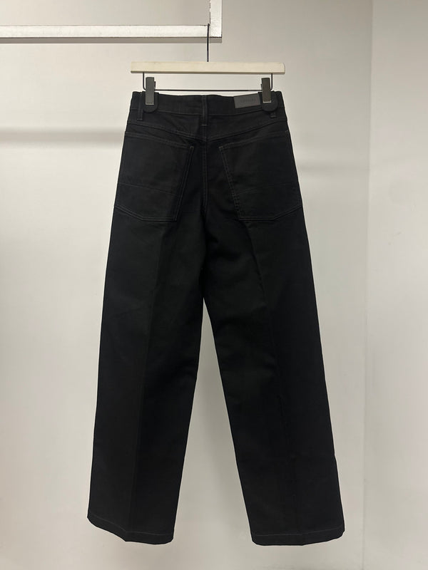 【PA1306 LD1071】WIDE PANTS BLACK