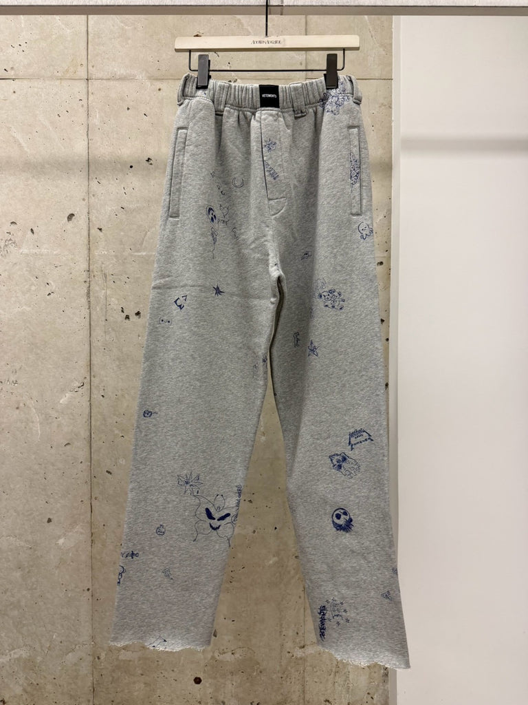 【MH27SP179G】SCRIBBLED TAILORED SWEATPANTS GREY