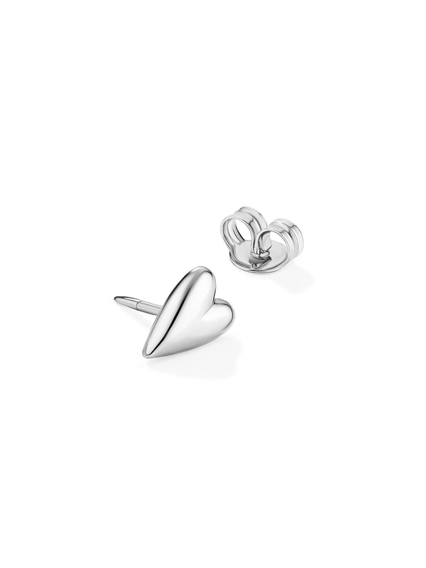 LITTLE HEART SINGLE STUD SILVER