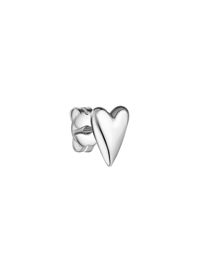 LITTLE HEART SINGLE STUD SILVER