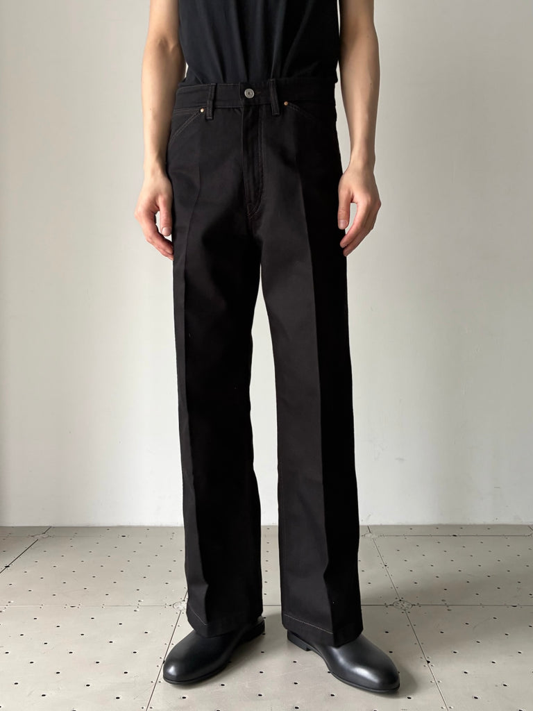 【PA1306 LD1071】WIDE PANTS BLACK