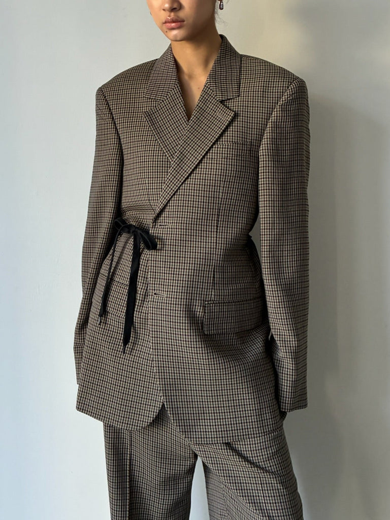 WRAP TAILORED JACKET MULTI