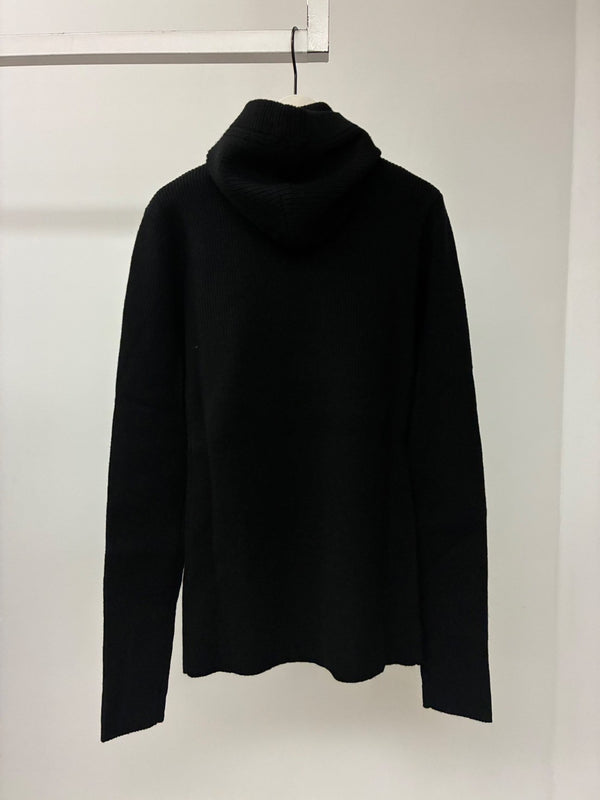 【問い合わせ商品】HOODED KNIT BLACK
