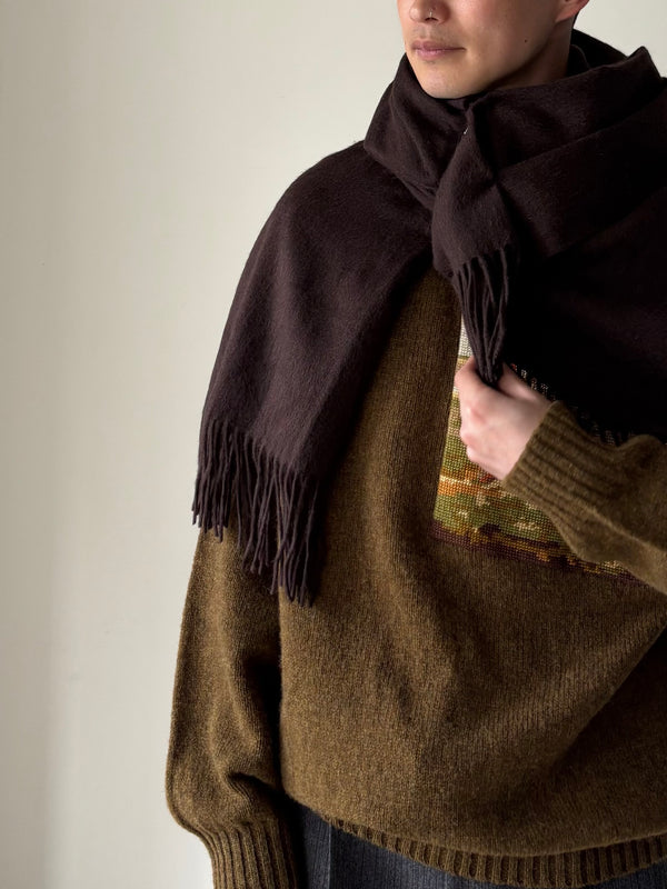 【VA88L】DRAPS LONG 200 X 70 BROWN
