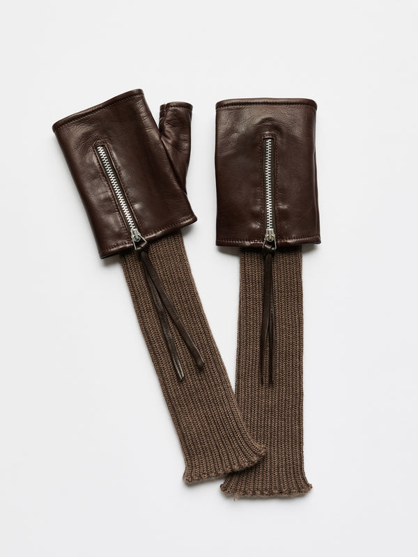 【A4268WWA】WRIST WARMER BROWN