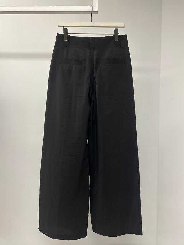 【PA1291 LF1308】STRAIGHT TAILORED PANTS OFF BLACK