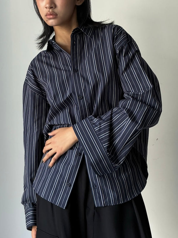 SEMI FITTED SHIRT NAVY