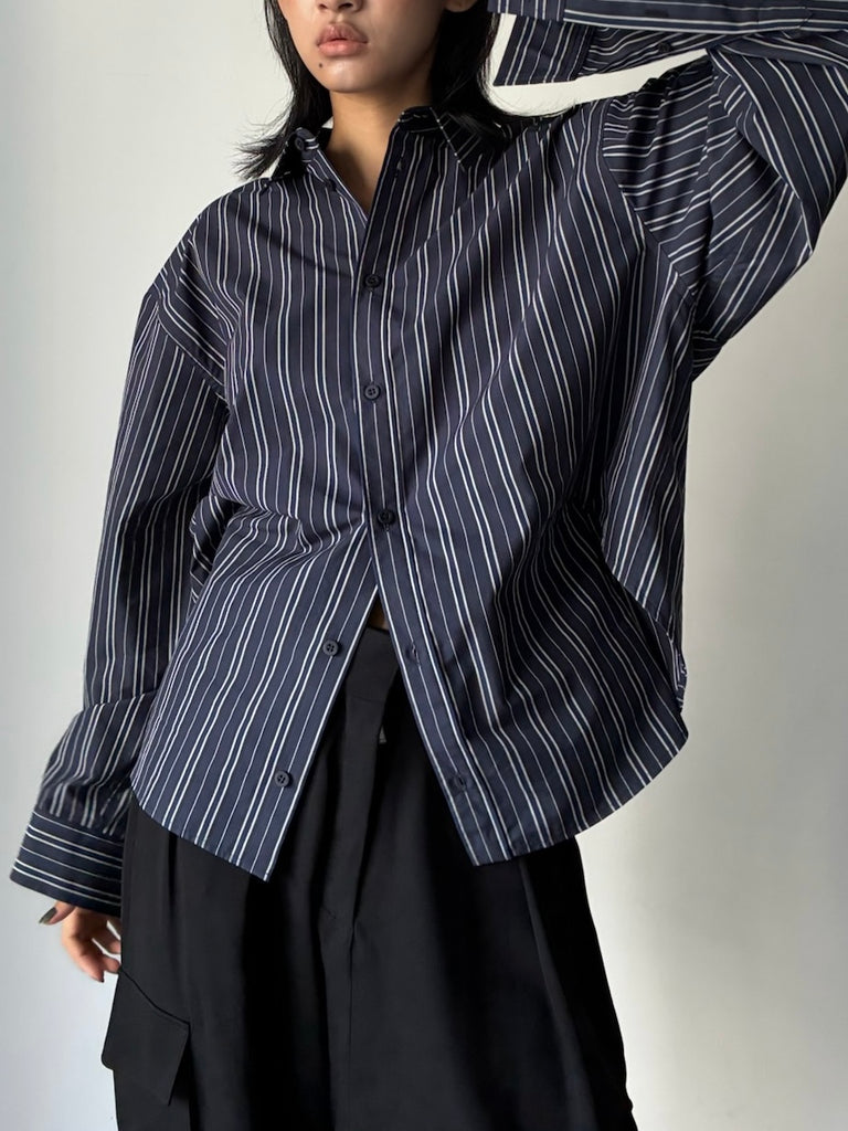 SEMI FITTED SHIRT NAVY