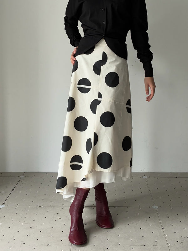 AUDREY POLKA SKIRT MULTI