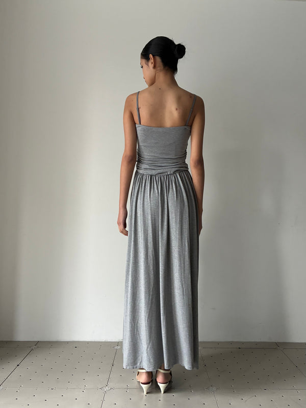Collagen Multi Gathered Dress GREY