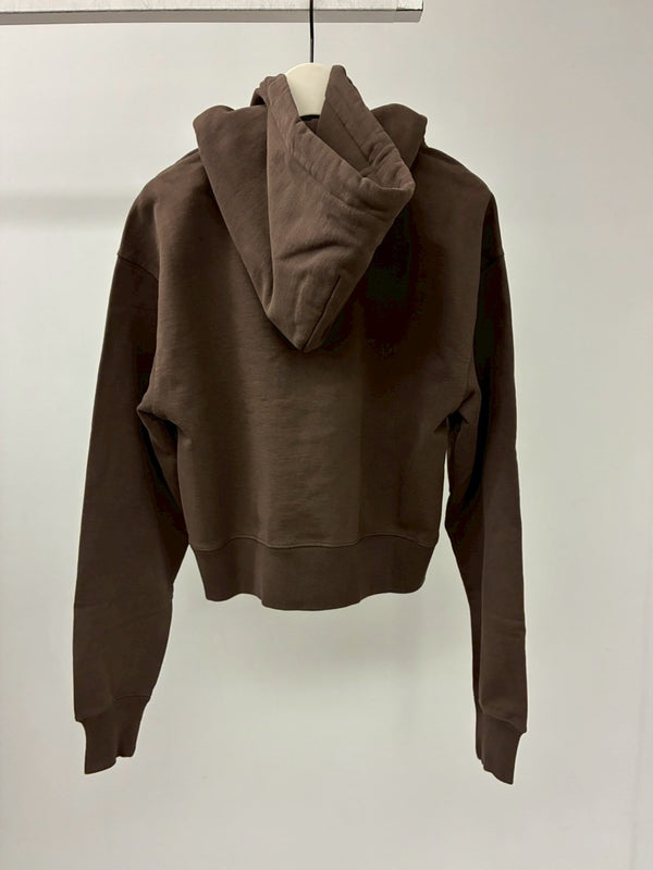 LE HOODIE GROS GRAIN BROWN