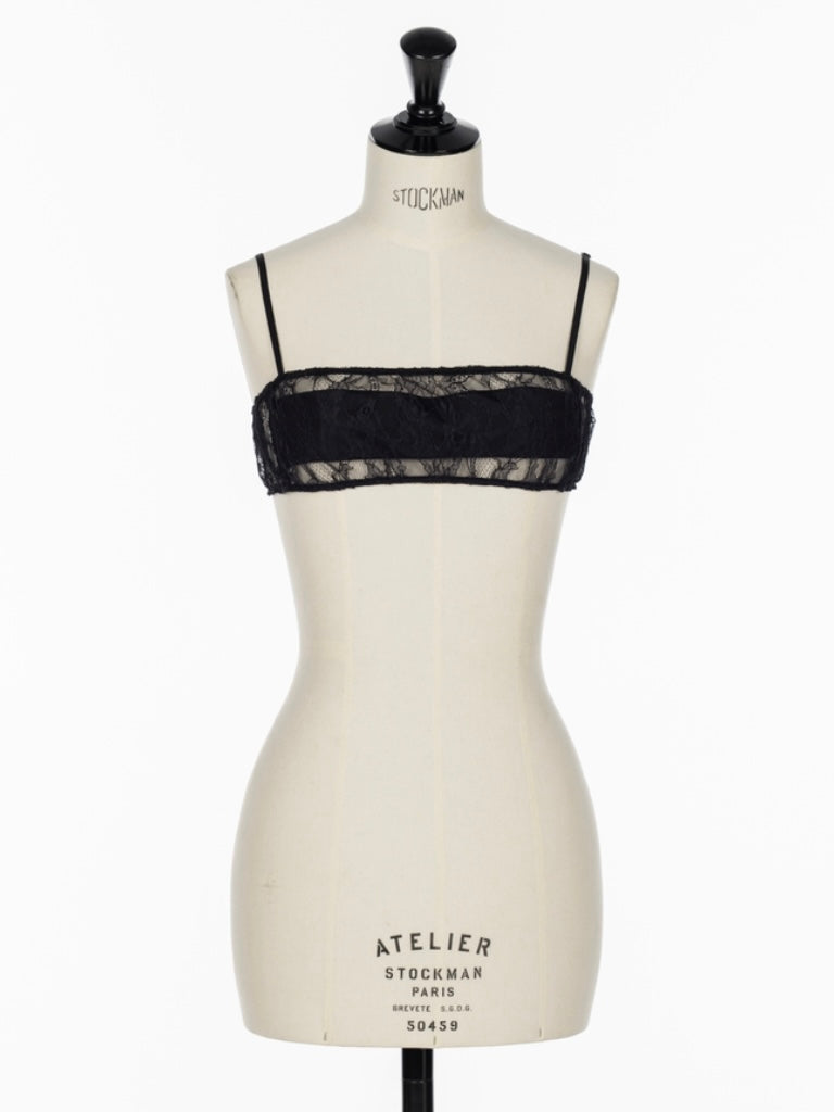 FINE LACE BRALETTE BLACK