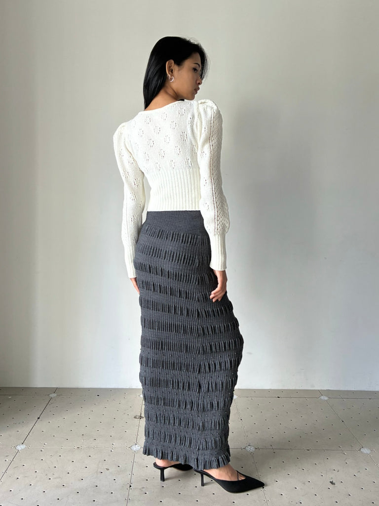 スカート FETICO MESH KNIT MAXI SKIRT FETICO フェティコ MESH KNIT MAXI SKIRT