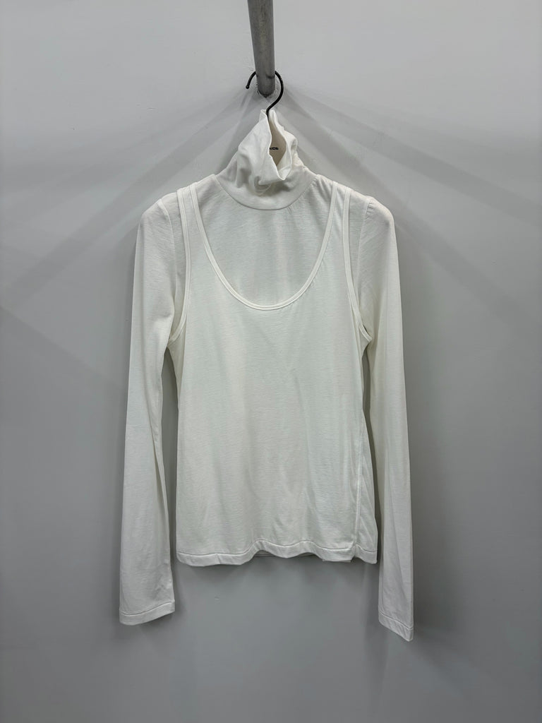 【035-026-CT021】 Cotton Cashmere Tops WHITE