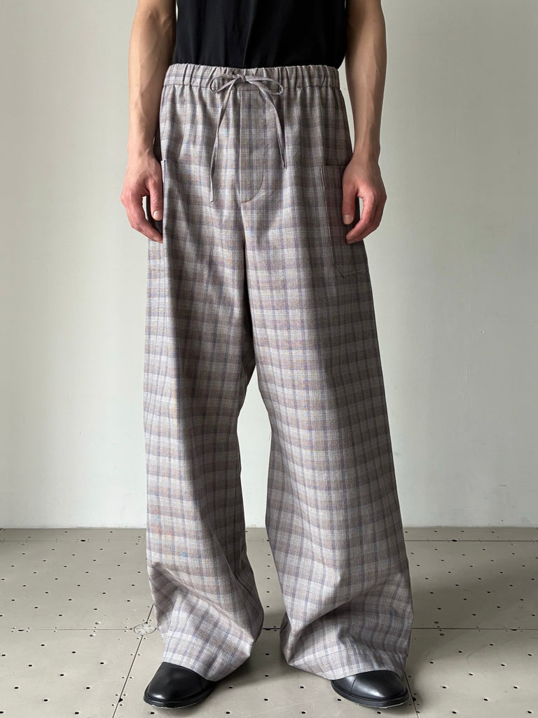 【SS26-0136-996】WIDE-LEGGED ELASTICATED TROUSERS MULTI