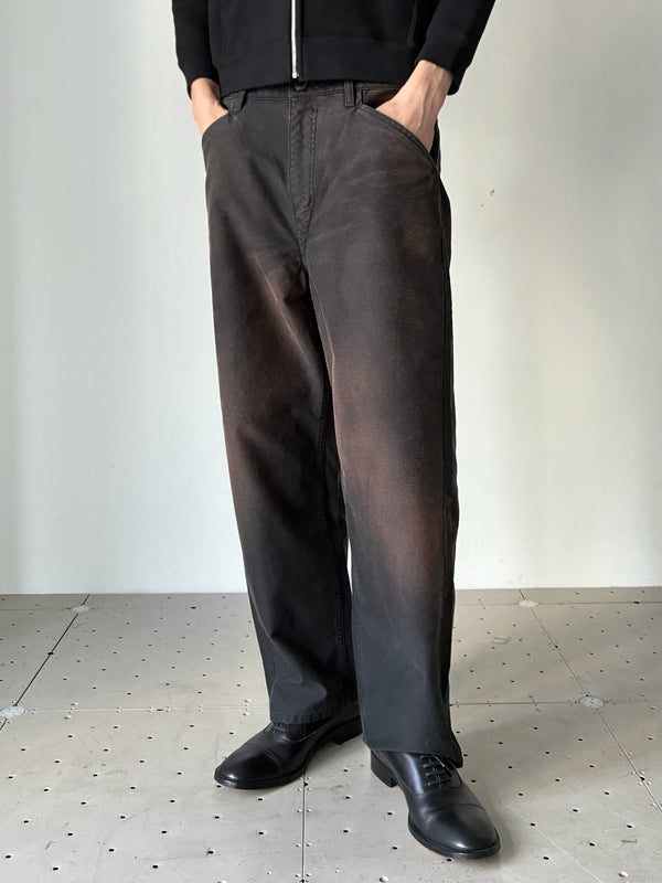 ANDRÉ SUNFADED CHINO PANTS BLACK