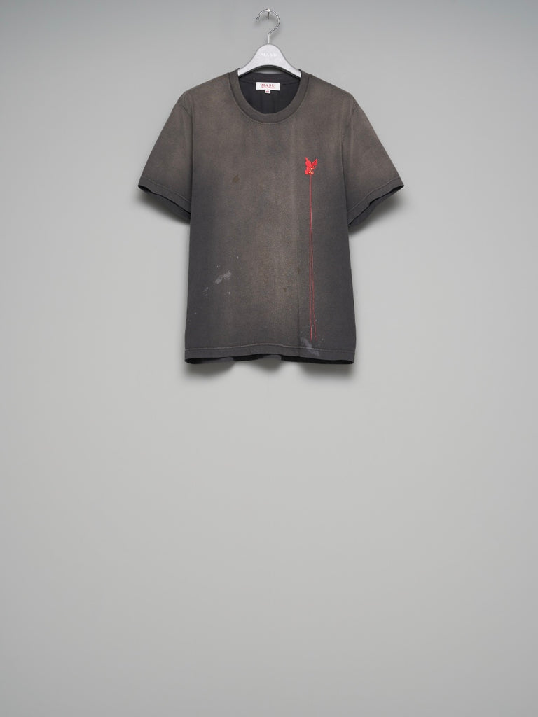 【M26U6CS003】WASTED RED ANGEL T-SHIRT BLACK