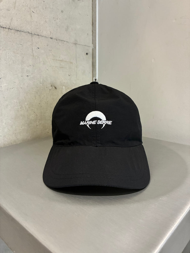 RECYCLED NYLON BASEBALL CAP BLACK