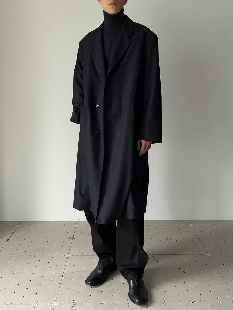 SOFT CHESTERFIELD COAT BLACK