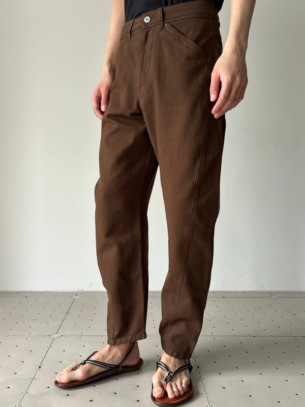 【PA1102 LD1068】TWISTED WORKWEAR PANTS BROWN