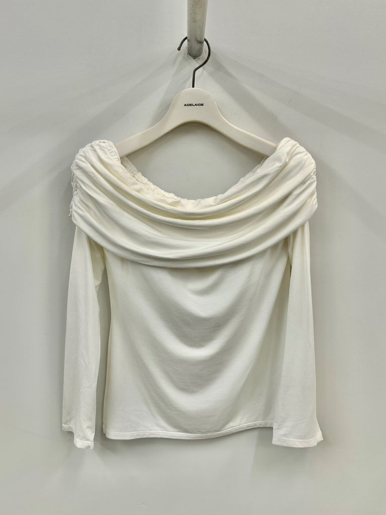 OFF-SHOULDER TOP WHITE