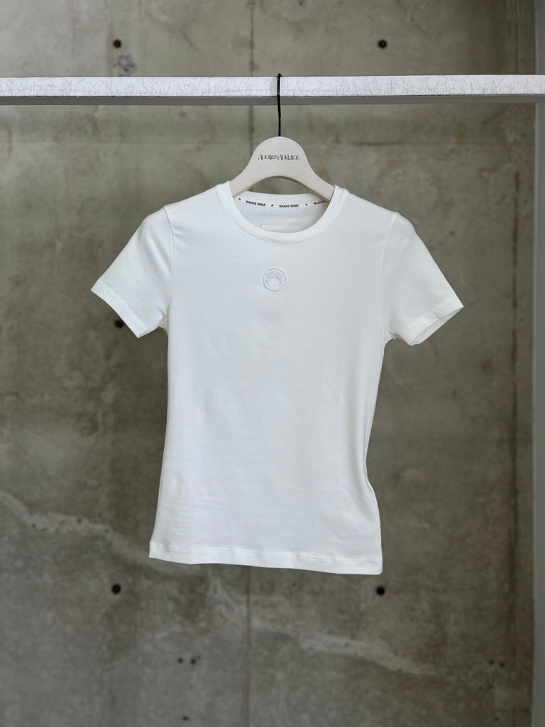【WTT012ACJER0115】PEARL LOGO SS BABY FIT T-SHIRT WHITE