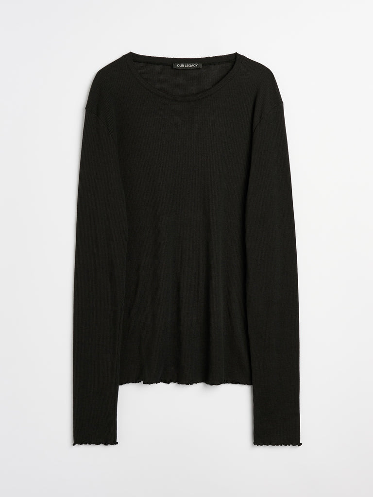 【M4266EC】ELONGATED LONGSLEEVE BLACK