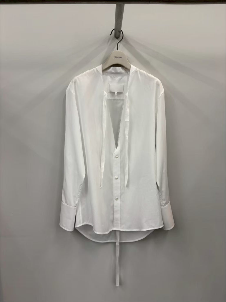 【S29DT0016S43001】LONG-SLEEVED SHIRT WHITE