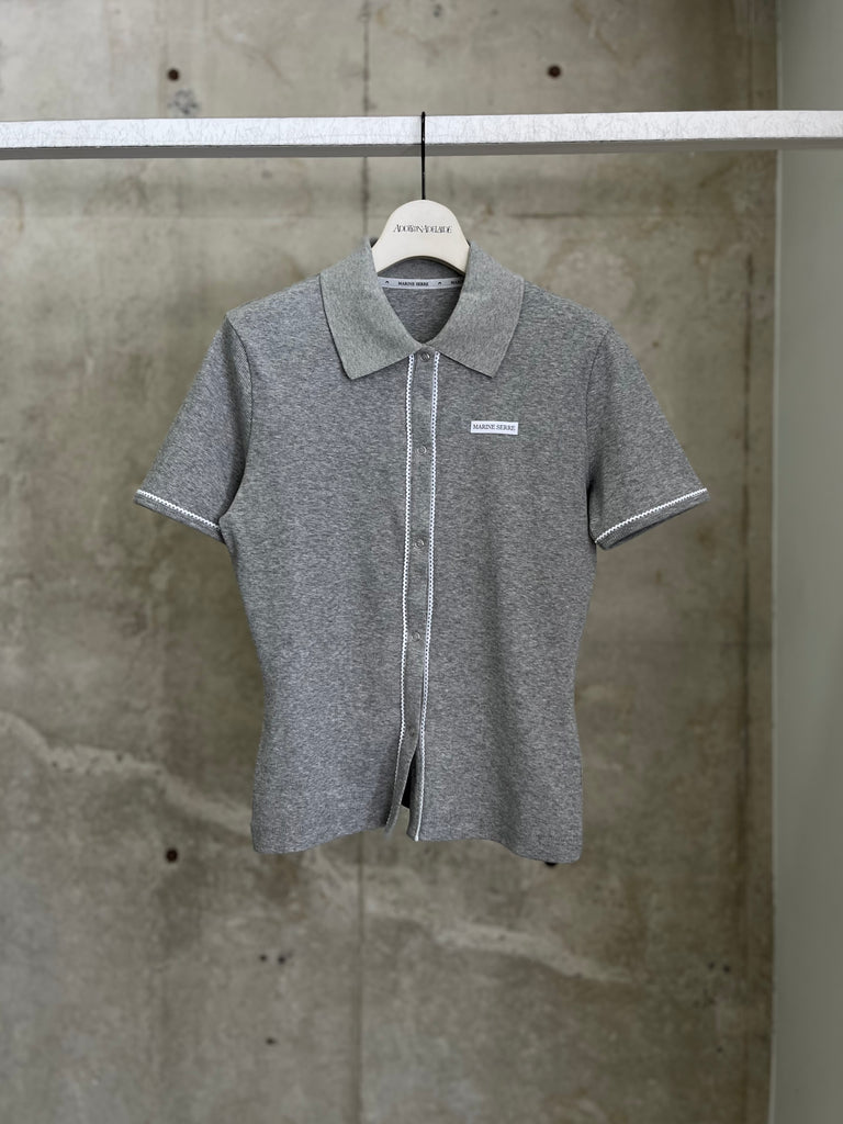 【WSI038ACJER0011】CUTE 70'S SS POLO T-SHIRT GREY