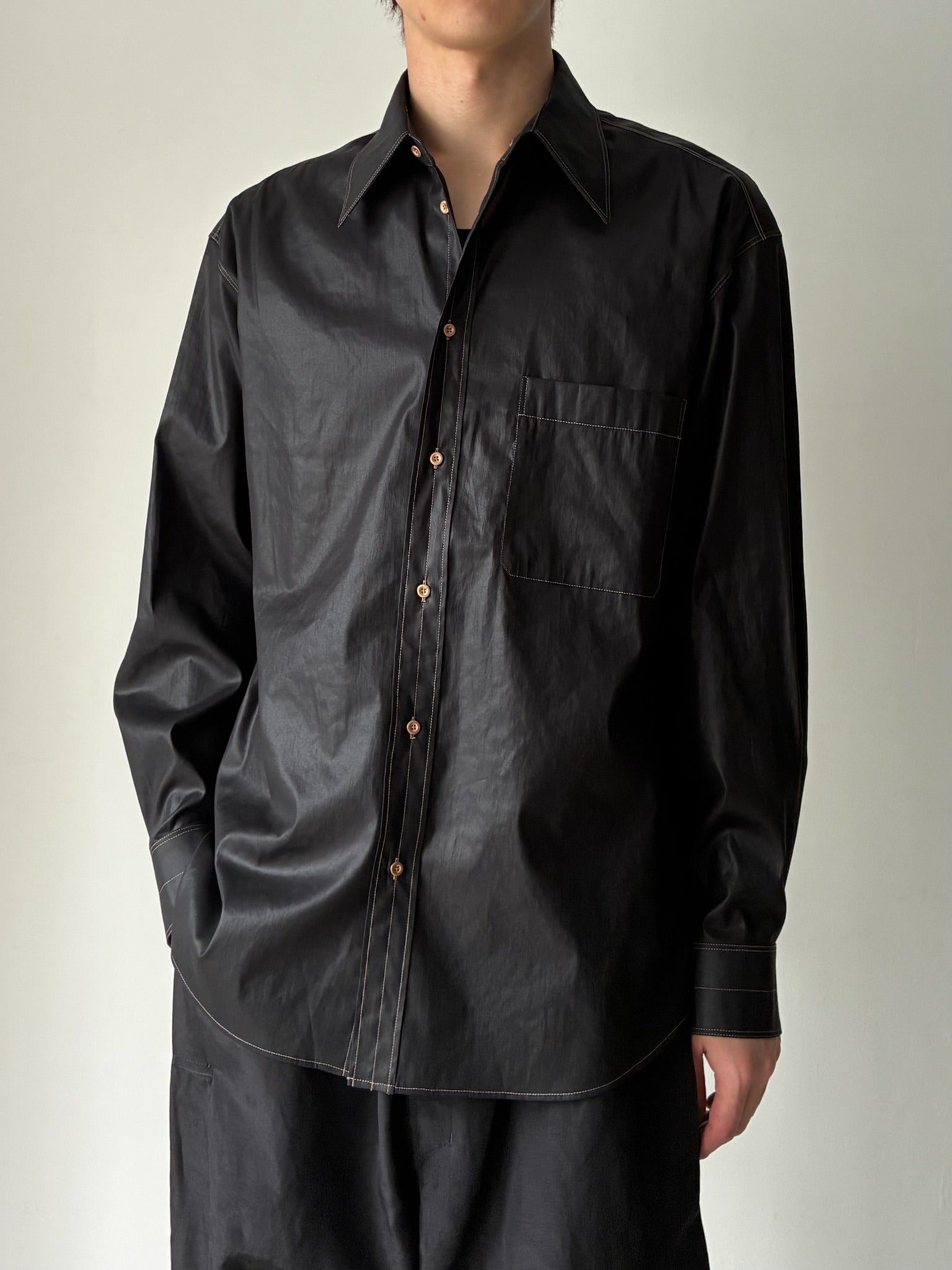 Lemaire(ルメール) | 【SH1273 LF1536】REGULAR SHIRT BLACK