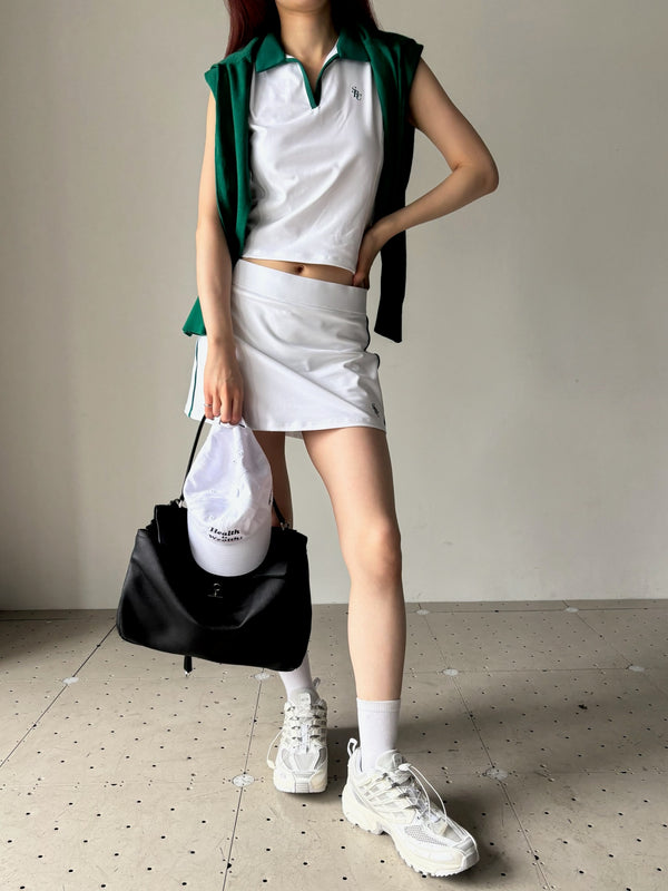SRC SPORTS POLO VEST WHITE