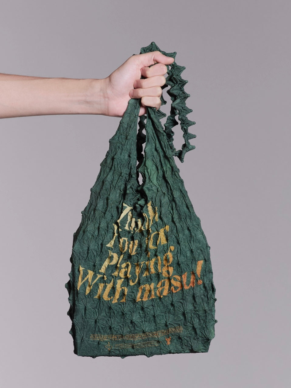 MASU (エム エー エス ユー) 取扱店 | SPIKY SHOPPING BAG GREEN