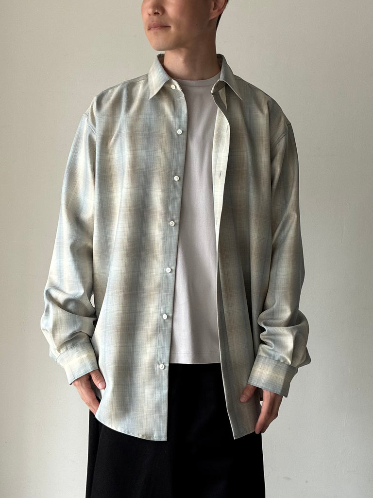 【26b/120-w-00】TYPE120 (CHECKED WOOL) LIGHT BLUE