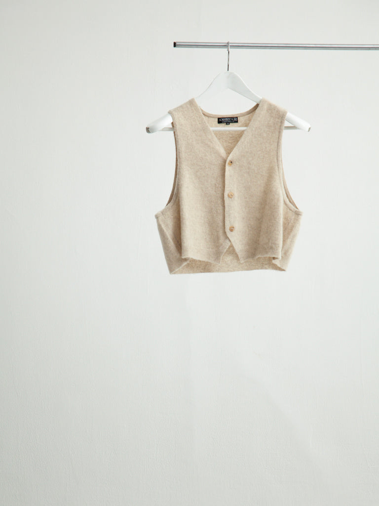 【S26AW29KNT】KNIT GILET BEIGE