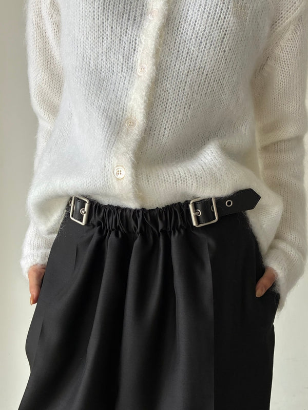 BELTED TROUSERS BLACK