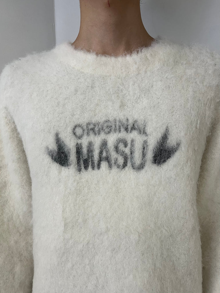 ORIGINAL MASU BRUSHED SWEATER WHITE