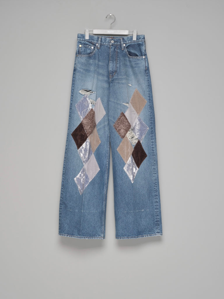 【B26H9PL002】MB DIAMOND WIDE JEANS INDIGO