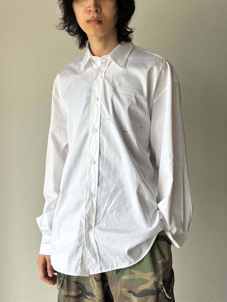 【MH27SH046W】WORK-IN-PROGRESS CLASSIC SHIRT WHITE