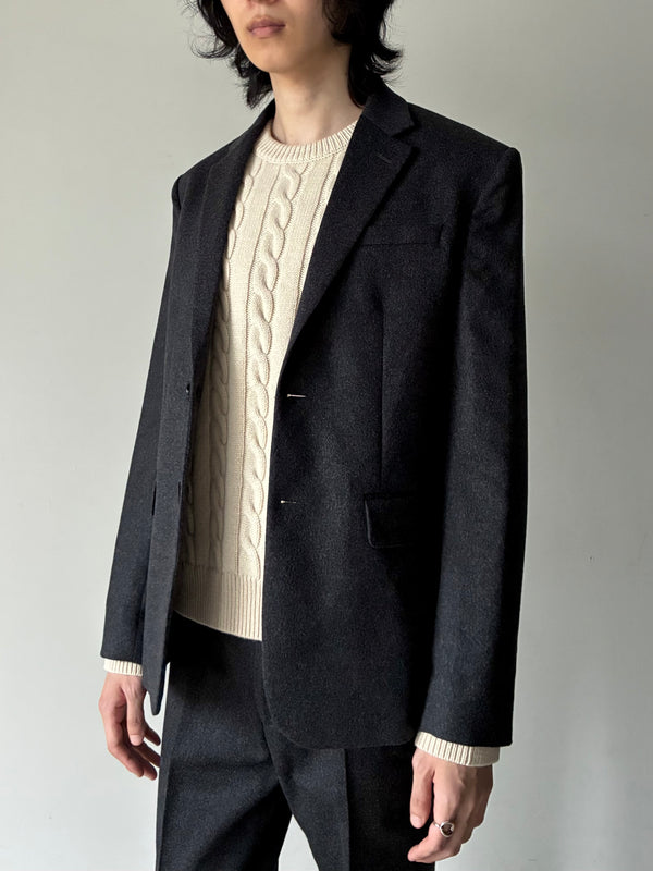 【264-MRZ0005-FB0771-019】CLASSIC SB FLANNEL JACKET CHACOAL